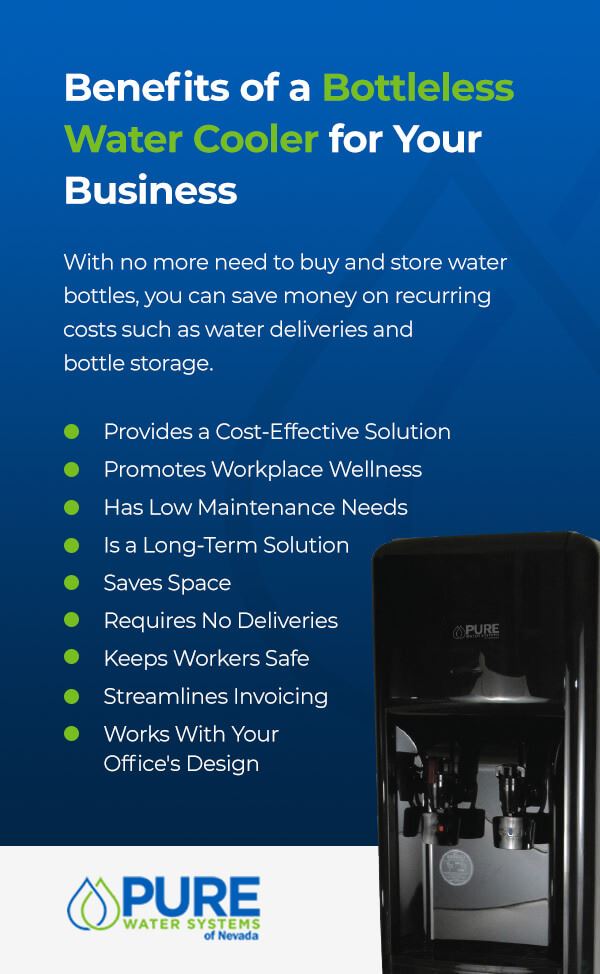 Benefits of a bottleless water cooler for your business