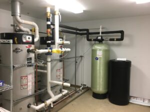 Commercial water softener tank installation, Reno NV