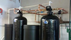 Industrial water softener tanks