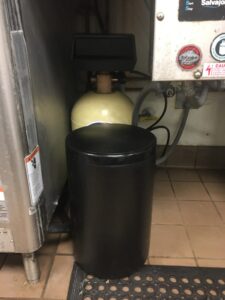 Large facility water softener installation