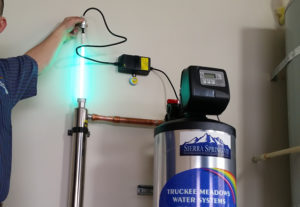 UV disinfection system installed on a private well, Northern Nevada